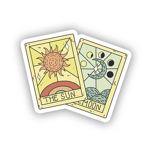 The Sun The Moon  Sticker (Peel N'Stick)