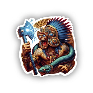 Realistic Chaac Mayan God  Sticker (Peel N'Stick)