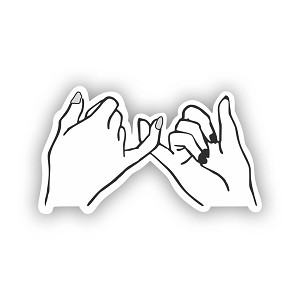 Pinky Promise  Sticker (Peel N'Stick)