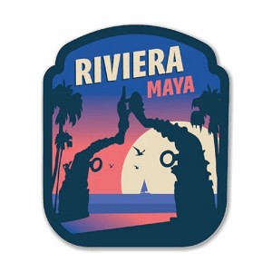 Riviera Maya, Playa del Carmen Mexico Sticker (Peel N' Stick)