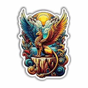 Fantasy Griffin  Sticker (Peel N' stick)