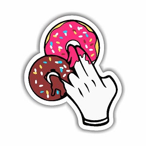 2 in The Pink 1 in The Stink Sticker (Peel N' stick)
