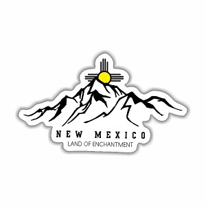 New Mexico Land of Enchantment  Sticker (Peel N' stick)