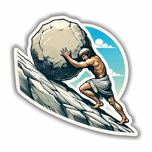 Realistic Sisyphus  Sticker (Peel N' stick)
