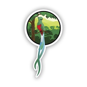 Quetzal Jungle Bird  Sticker (Peel N' stick)