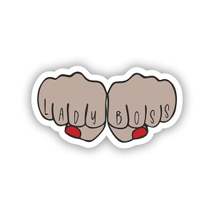 Lady Boss Feminist  Sticker (Peel N' stick)