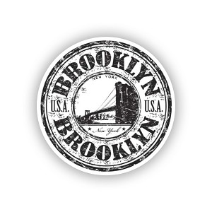 Brooklyn Bridge USA  Sticker (Peel N' Stick)
