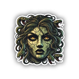 Intense Medusa Gaze  Sticker (Peel N'Stick)