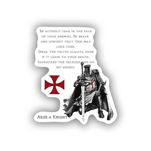 Knights Templar Glory of God  Sticker (Peel N'Stick)