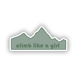 Climb Like a Girl Sticker (Peel N'Stick)