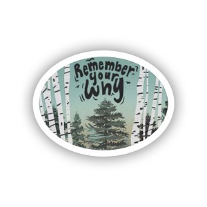Remember Your Why Positivity Sticker (Peel N'Stick)