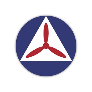 Roundel of The Civil Air Patrol   Sticker (Peel N'Stick) 