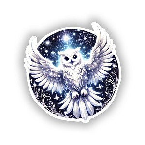 Mystical White Owl  Sticker (Peel N'Stick)
