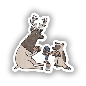 Michigan Euchre  Sticker (Peel N' Stick)
