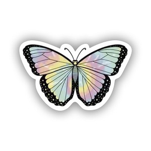 Butterfly Tie Dye   Sticker (Peel N' Stick)
