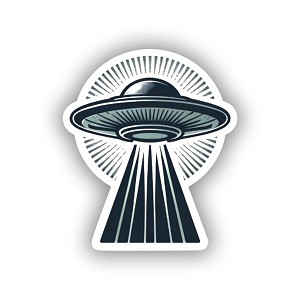 Roswell UFO Incident   Sticker (Peel N' Stick)