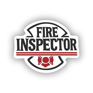 FIRE Inspector  Sticker (Peel N' Stick)