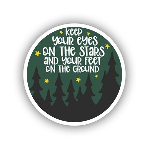 Keep Your Eyes on The Stars Sticker (Peel N' Stick) 