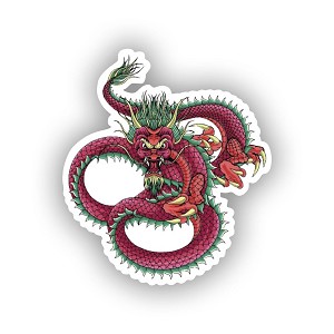 Chinese Dragon with Math  Sticker (Peel N' Stick)