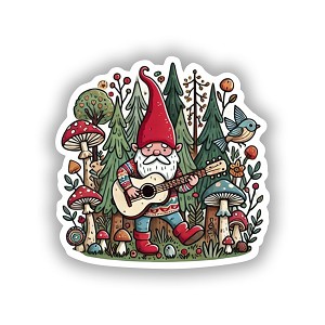 Gnome Guitarist Sticker (Peel N' Stick)