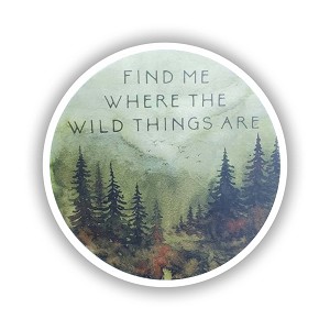 Find me Where The Wild Things Are  Sticker (Peel N' Stick)