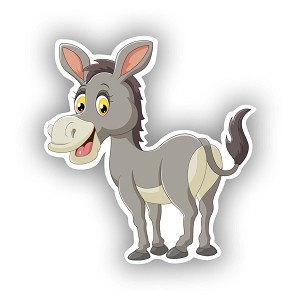 Funny Donkey  Sticker (Peel N' Stick)