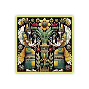 Symmetrical Anunnaki  Sticker (Peel N' Stick)