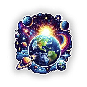 Cosmic Adventure  Sticker (Peel N' Stick)