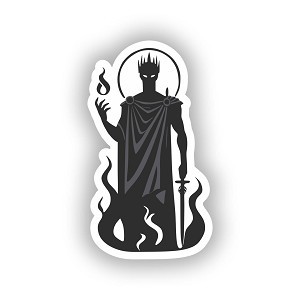 Hades Greek God of The Underworld  Sticker (Peel N' Stick)