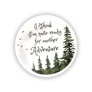 I Think I'm Quiet Ready for Another Adventure  Sticker (Peel N' Stick)