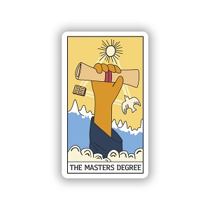 The Masters Degree Tarot  Sticker (Peel N' Stick)