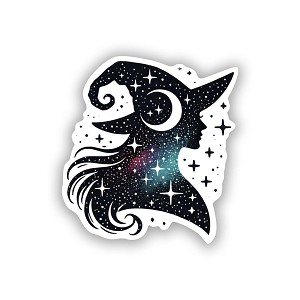 Celestial Witch Silhouette Sticker (Peel N' Stick)