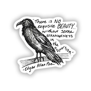 There is no Exquisite Beauty Crow   Sticker (Peel N' Stick) 