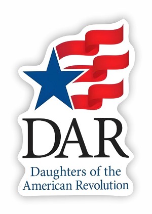 DAR  Daughters of the American Revolution   Sticker (Peel N' Stick)