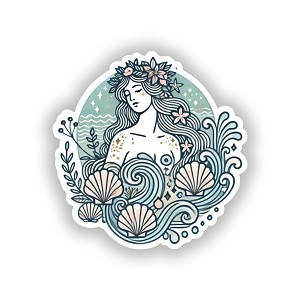 Aphrodite Greek Goddess.   Sticker (Peel N' Stick)