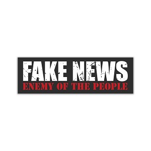 Fake News, Enemy of The People.   Sticker (Peel N' Stick)