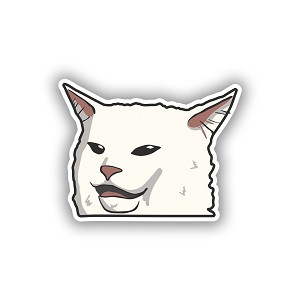 Smudge The Cat.   Sticker (Peel N' Stick)