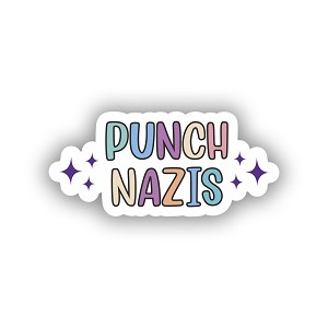 Punch Nazis.   Sticker (Peel N' Stick)