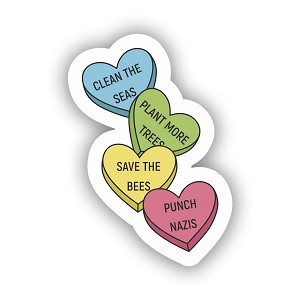 Nazi Punch Clean The seas.   Sticker (Peel N' Stick)