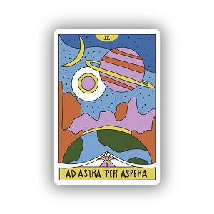 Ad Astra Per Aspera.   Sticker (Peel N' Stick)