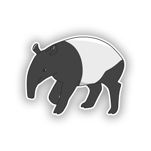 Tapir   STICKER (Peel N' Stick)