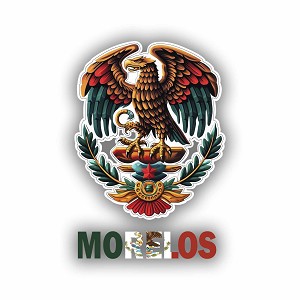 Pride Eagle Morelos Mexico MOR   Precision Cut Decal 