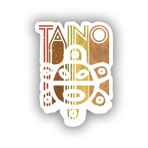 Taino Sun Boricua Taino of Puerto Rico.  Sticker (Peel N' Stick)