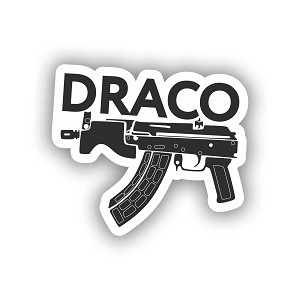 Micro Draco.  Sticker (Peel N' Stick)