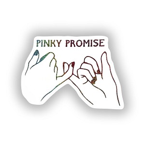 Pinky Promise.  Sticker (Peel N' Stick)