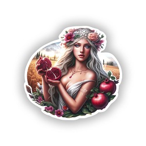 Persephone Greek Goddess.  Sticker (Peel N' Stick)