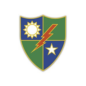 75th Ranger Infantry.  Sticker (Peel N' Stick)