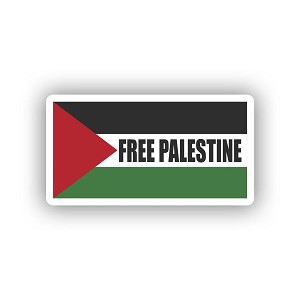 Free Palestine Free Gaza.  Sticker (Peel N' Stick)