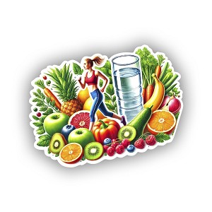 A Realistic and Vibrant.  Sticker (Peel N' Stick)
