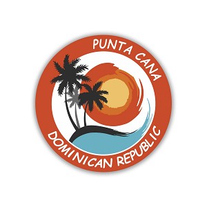 Punta Cana Dominican Republic.  Sticker (Peel N' Stick)